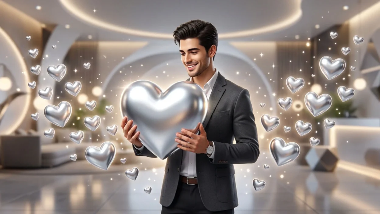 Silver Heart Emoji Meaning