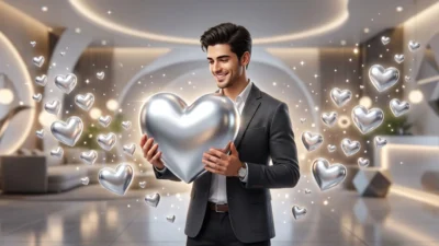 Silver Heart Emoji Meaning