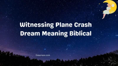 Witnessing Plane Crash Dream Meaning Biblical